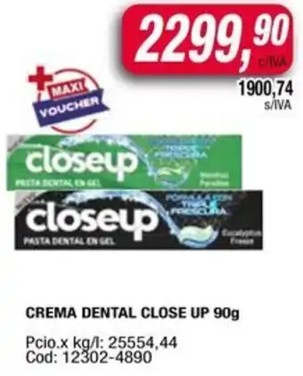 Maxiconsumo Close Up Crema Dental oferta