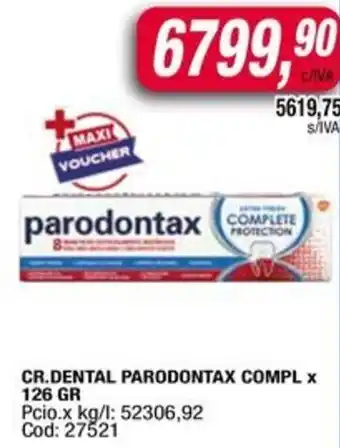 Maxiconsumo Parodontax Crema Dental oferta