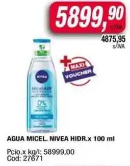 Maxiconsumo Nivea Agua Miscellar oferta