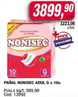 Maxiconsumo Nonisec pañal G oferta