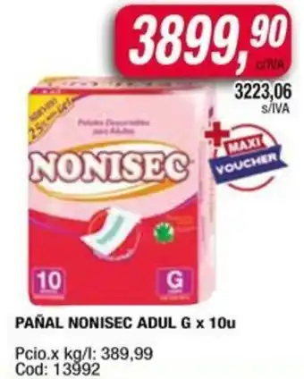 Maxiconsumo Nonisec pañal G oferta