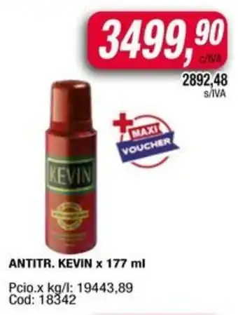 Maxiconsumo Kevin Antiperspirante oferta