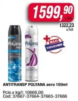 Maxiconsumo Polyana aero antiperspirante oferta