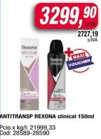 Maxiconsumo Rexona clinical oferta