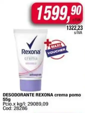Maxiconsumo Rexona crema pomo oferta