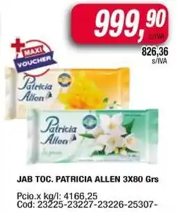 Maxiconsumo Patricia Allen Jabon Tocador oferta