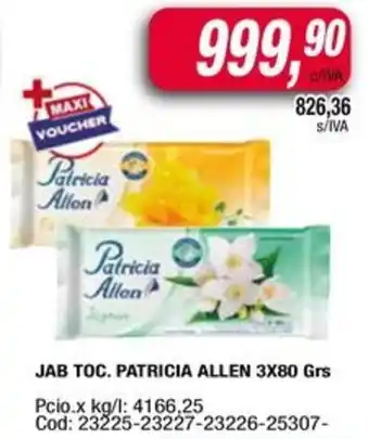 Maxiconsumo Patricia Allen Jabon Tocador oferta