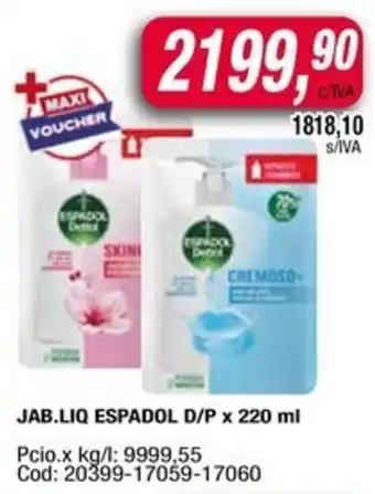 Maxiconsumo Espadol Jabon Liquido oferta