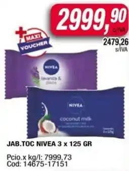 Maxiconsumo Nivea Jabon Tocador oferta