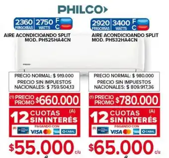 Carrefour Philco aire acondicioando split oferta