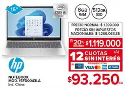 Carrefour HP Notebook 15" oferta
