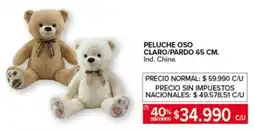 Carrefour Peluche oso claro/pardo oferta