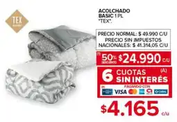 Carrefour Tex acolchado basic oferta