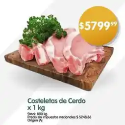 Supermercados Buenos Días Costeletas de Cerdo oferta