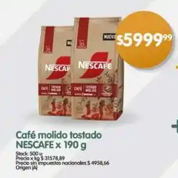 Supermercados Buenos Días Nescafe café molido tostado oferta