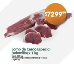 Supermercados Buenos Días Lomo de Cerdo Especial oferta