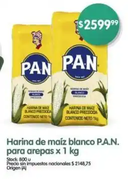 Supermercados Buenos Días Pan harina de maiz blanco oferta