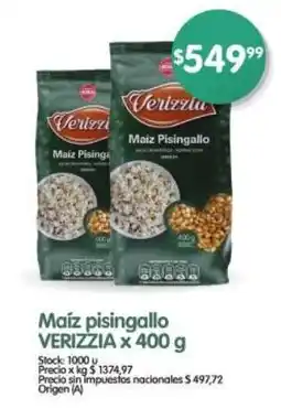 Supermercados Buenos Días Verizzia maiz pisingallo oferta