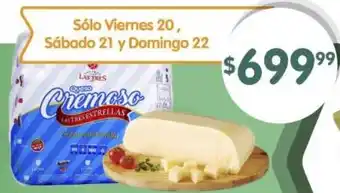 Supermercados Buenos Días Las Tres queso cremoso oferta