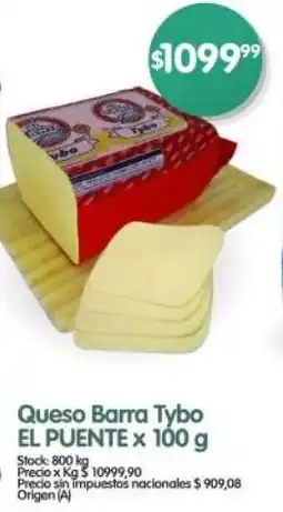 Supermercados Buenos Días El puente queso barra tybo oferta