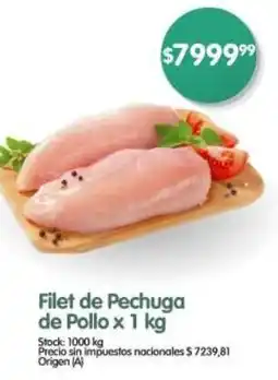 Supermercados Buenos Días Filet de pechuga de pollo oferta