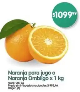 Supermercados Buenos Días Ombligo naranja para jugo o Naranja oferta