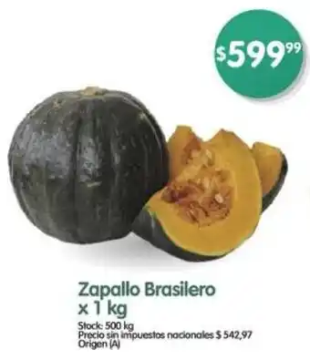Supermercados Buenos Días Zapallo brasilero oferta