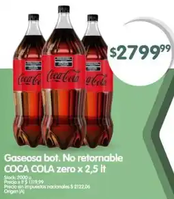 Supermercados Buenos Días Coca cola zero oferta