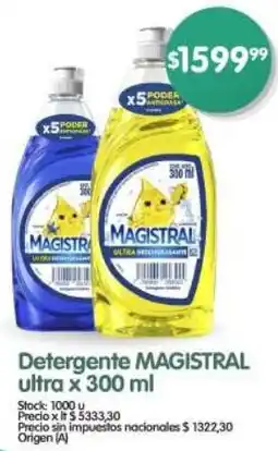 Supermercados Buenos Días Magistral detergente ultra oferta