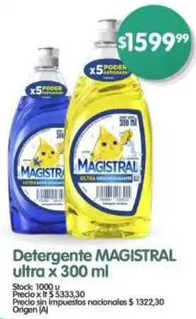 Supermercados Buenos Días Magistral detergente ultra oferta