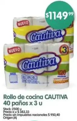 Supermercados Buenos Días Cautiva rollo de cocina oferta