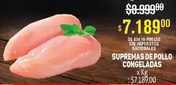 Makro Supremas de pollo congeladas oferta