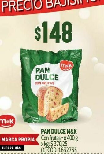 Makro Pan dulce m&k oferta