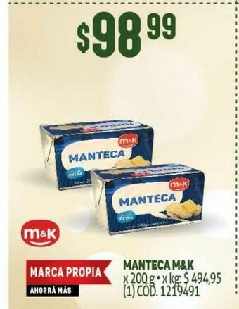 Makro Manteca m&k oferta