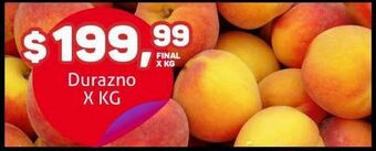 Makro Durazno x kg oferta