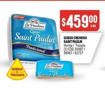 Makro Queso cremoso saint paulin oferta