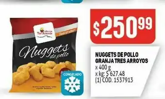 Makro Nuggets de pollo granja tres arroyos oferta