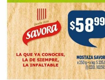Makro Mostaza savora oferta