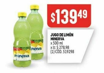 Makro Jugo de limon minerva oferta