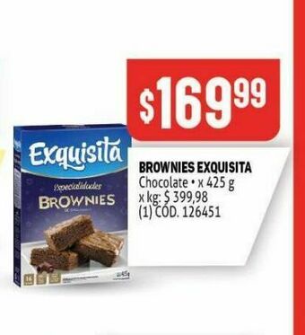 Makro Brownies exquisita oferta