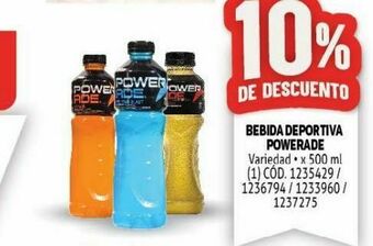 Makro Bebida deportiva powerade oferta