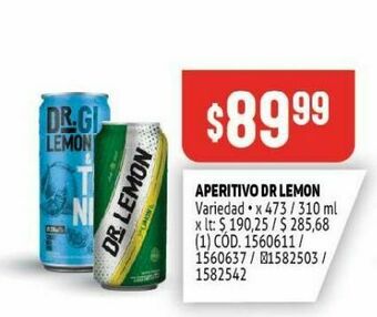 Makro Aperitivos dr. lemon oferta