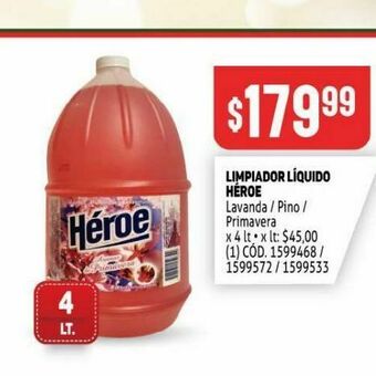 Makro Limpiador liquido heroe oferta