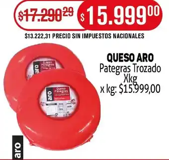 Makro Pategras trozado queso aro oferta