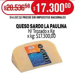 Makro La paulina queso sardo oferta