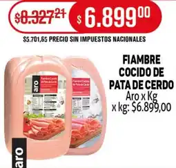 Makro Fiambre cocido de pata de cerdo aro oferta