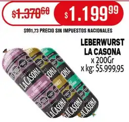 Makro La casona leberwurst oferta