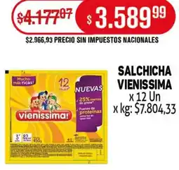 Makro Vienissima salchicha oferta