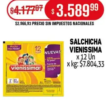 Makro Vienissima salchicha oferta