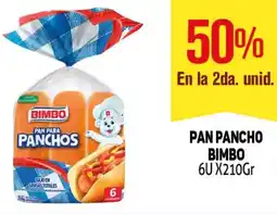 Makro Bimbo pan pancho 6u x210gr oferta
